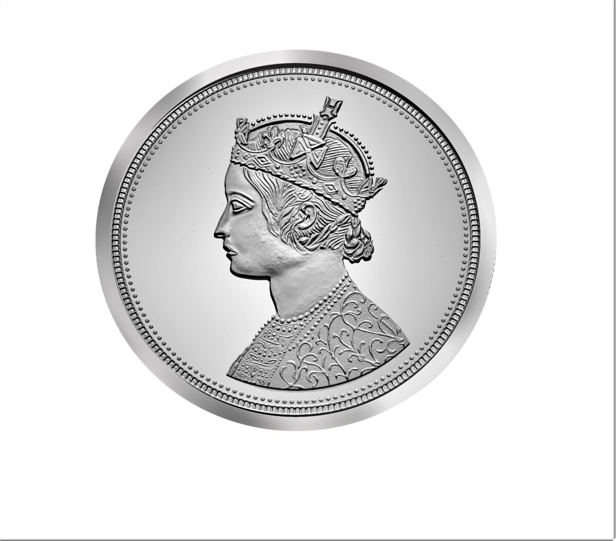 999.9 Pure Queen Silver Coin - Image 1