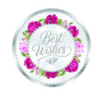 999.9 Pure best wishes colour silver coin
